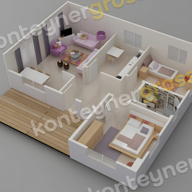75 M² Tek Katlı Prefabrik Ev