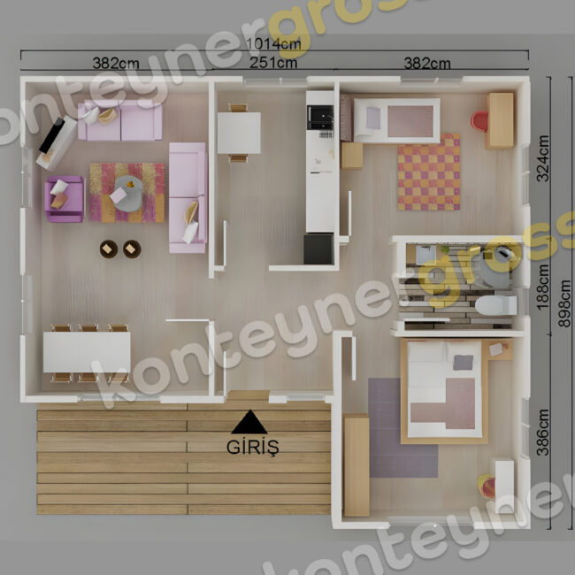 75 M² Tek Katlı Prefabrik Ev