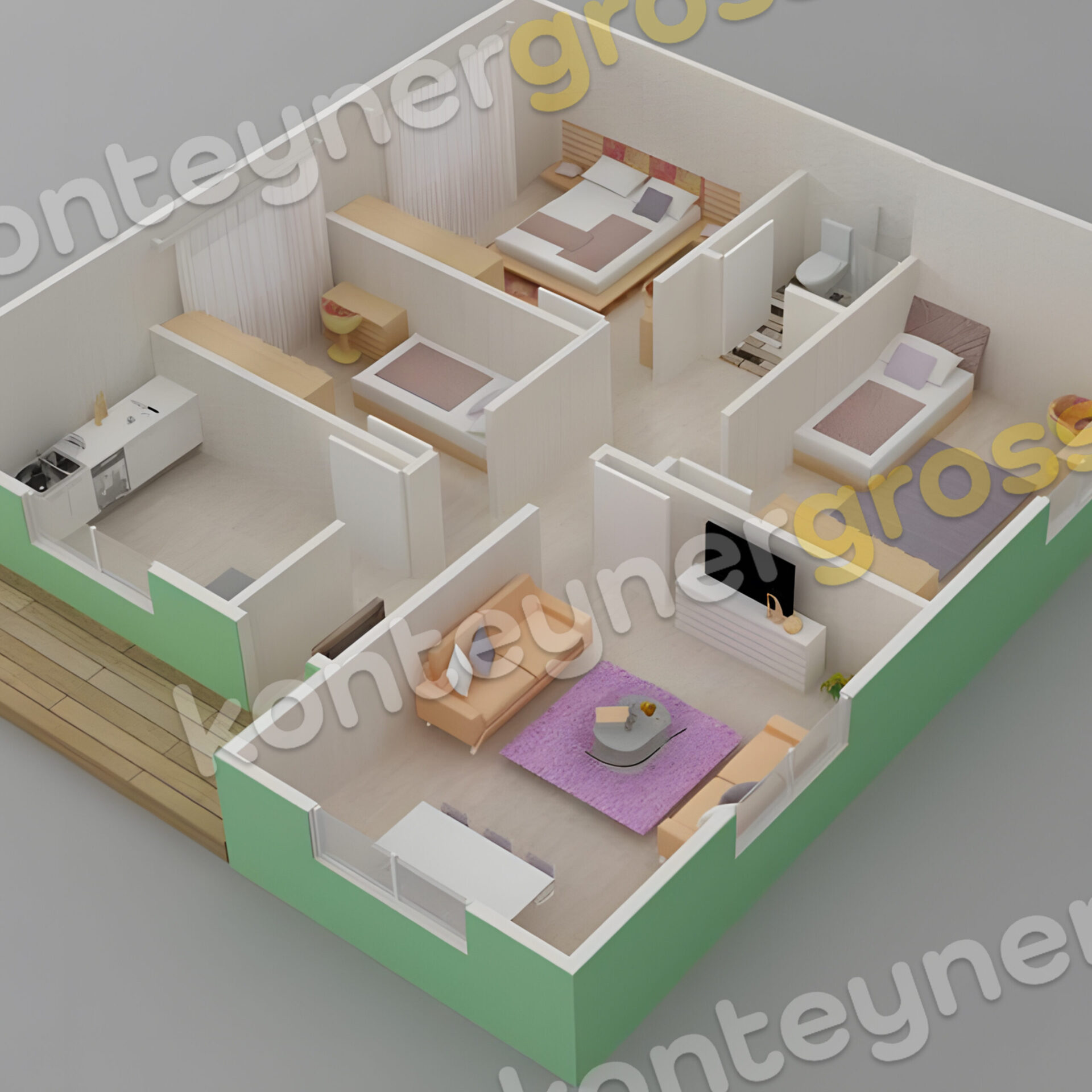 85 M² Tek Katlı Prefabrik Ev