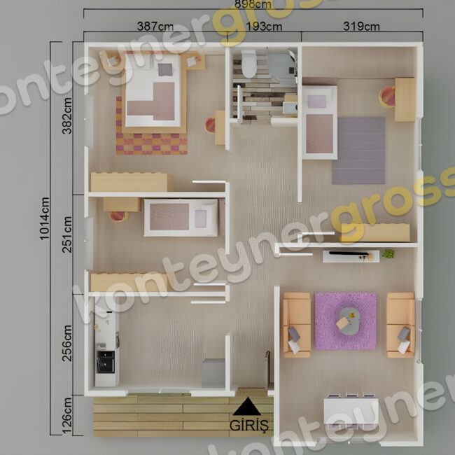 85 M² Tek Katlı Prefabrik Ev