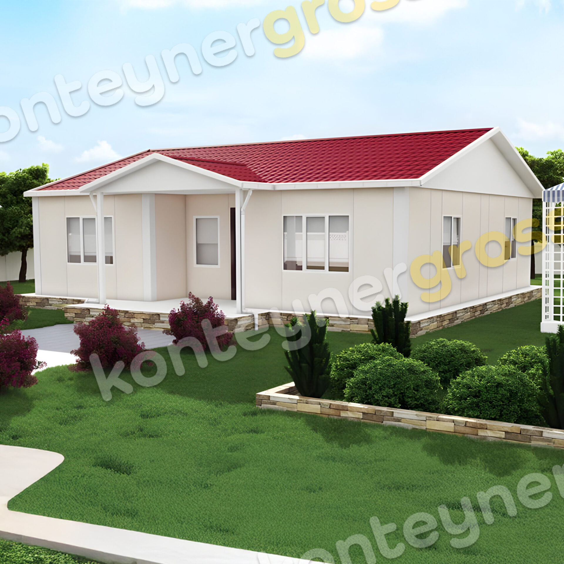 96 M² Tek Katlı Prefabrik Ev